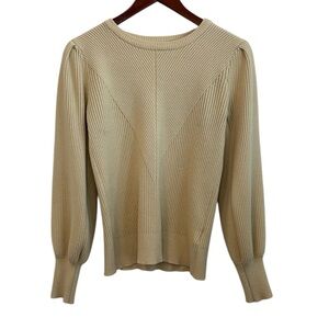 &Merci Knit Ribbed Crewneck Sweater Top M